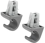 XEBRAD 2 stücke Grau Auto ABS Sonnenblende Haken Halterung Retainer 74348-33040 Auto-Sonnenblenden-Clip