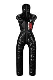 MMA Judo Grappling Dummy Boxing Bag Brazilian BJJ Jiu Jitsu Standing Position Wrestling BJJ Dummy Martial Arts Boxing Box Training Dummies Rexine Unfilled (Black)