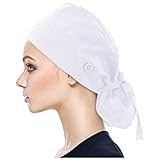 OP-Haube Unisex OP-Kappe Medizinische Kappe Bedruckte Füllig Turban Hut Verstellbare Füllig Haarabdeckung Unisex Doktor Kappe Baretthauben mit Schweißband für Arbeiterin Körperpflege Bedarf(C4)