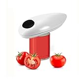 Elektrischer Dosenöffner, One Touch Dosenöffner, Automatische 360°-Drehung,Konservenöffner mit Start & Stopp Funktion,Geeignet für die Meisten, Vielzahl von Flaschen geeigne
