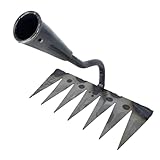 Dualoai Gartenwerkzeug Unkrautzieher für Rasen Und Hof, 7 Zinken