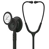 3M Littmann Classic III Stethoskop zur Überwachung, 5803, Black Edition Bruststück, schwarzer Schlauch, 69 cm