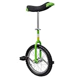 SKM Einrad Verstellbar Grün 16 Zoll,Sportartikel,Outdoor-Aktivitäten,Radsport,Einräder,Grün,4.95KG,90843