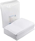 Herrmann Einmal-Waschhandschuhe Molton 50 Stück | Einmalwaschlappen für eine schnelle & gründliche Körper- & Intimpflege | 50 Stück Weiß