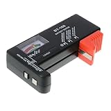 EUZUXU Batterietester, Batterie Akku Volt Checker, Mit Analoger Anzeige, Zum Prüfen des Ladezustands, für AA AAA C D 9V 1,5V Knopfzellenbatterie Akku