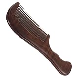 WRITWAA Sandelholz kamm Haarentwirrung Naturholz Haarkamm Haarentwirrkamm Massagekamm Holzkamm für kurzes Haar Toupierkamm für feines Haar Neckholderkämme für Damen hölzern Dark Brown