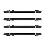 4 Stück Ohrenschoner für Masken stufenlos Einstellbar Ear Saver Ohrhaken für Mundschutz Masken Halter Gummiband Bandverlängerung (schwarz)