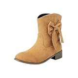 Chelsea Boots Damen Klassische Stiefel Stiefeletten Kurzschaft Booties rutschfeste Winterstiefel Freizeitschuhe Stiefelletten Low Boots Shoes Mid Calf Boot Ankle Boot Kurze Herbst