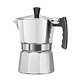 MOLERRI Latte Mokka Kaffee Maschine Italienische Moka Espresso Cafeteira Perkolator Topf Herd Kaffee Maschine 150 Ml Silber