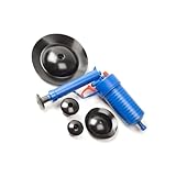 Homoyoyo Rohrreiniger Abflussreiniger Pumpe Hochdruck Siphon Düse für Waschbecken Badewanne Toilette mit Saugnäpfen zur Effektiven Rohrreinigung Langlebig und Einfach zu Bedienen