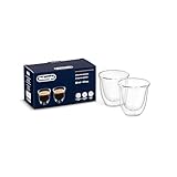 De'Longhi DLSC310 doppelwandiges Espressoglas 2er-Set, 2 Stück 1er Pack