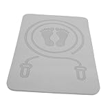 ANDRESLAD Rutschfeste Tpe Sprungmatte Schalldämmende Fitnessmatte für Seilspringen Indoor Stoßdämpfend Tragbar Leise Trainingsunterlage für Sport und Training