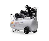 Starkwerk Druckluft Kompressor Druckluftkompressor SW 675/10-3000 Watt / 4 PS 100L Kessel 400 Volt 3 Zylinder Doppel Keilriemenantrieb Profi Druckschalter inklusive Druckminderer und Wasserabscheider