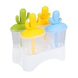 Silicone Popsicle Molds, Ice Cream Mold, Popsicle Molds With Sticks, Popsicles Molds Ice Pop Mold, Ice Pop Maker Ice Cream Mold, Homemade Popsicle Molds, Cactus Popsicle Mold 4/6 Grid, Easy Release