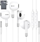 In-Ear-Kopfhörer, kabelgebunden, mit Mikrofon für 3,5-mm-Klinkenstecker, Geräuschisolierung und Lautstärkeregler, kompatibel mit iPhone/iPad/Computer/MP3/4 und anderen Geräten mit