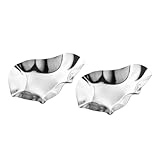 SECFOU 2 Stück Austernschalen Hitzebeständig und Stapelbar Vielseitige Dipping Schalen für Saucen und Meeresfrüchte Spülmaschinenfest Platzsparend und Langlebig