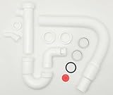 Flexibler Röhrensiphon für Küche mit Geräteanschluss - 1 1/2 Zoll mit 40/50 mm Anschluss