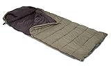 Anaconda Unisex – Erwachsene Schlafsack NW III, Schwarz Beige, XXL-Maße: 230 x 105 x 10,5cm