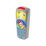 Fisher-Price Lernspaß Fernbedienung | Lernspielzeug ab 6 Monate | Kinderfernbedienung Spielzeug | Baby Musikspielzeug ab 6 Monate | Fernbedienung Baby Spielzeug 6 Monate + | Deutsche Version, DLD32