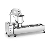 Royal Catering RCDM-3K Donut-Maschine Profi Donut-Maschine vollautomatisch Edelstahl 900 Donuts/h 3.000 W 10 l