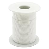 DNDGDLUA 61m Kerzendocht Rolle, Baumwolle Dochte für Kerzen Gießen Candle Wick Kerzendochte für Kerzen, Rauchfrei Geflochtene Runddocht für Kerzenherstellung DIY Duftkerzen, dochte für Kerzen gießen