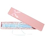 GOZINA Strumpfband Blau Hochzeit，Braut Geschenk，Wedding Garters for Brides White Lace Garter Blue Bow Bride Accessories for Party, Engagement, Bridal Shower(Blau - Weisses)