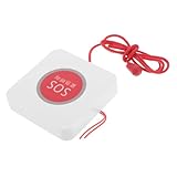 Angoily Notruftaste für Senioren Touch Zugschnur Tasten Alarmschalter für Zuhause Büro Wandmontage Sicherheitsgerät Schnelle Knopfdruck Zuverlässige