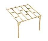 Wood&Play - Carport Überdachung oder Terrassenüberdachung, Einzelcarport aus Holz mit Dacheindeckung, Abstellplatz Holz Pavillon, Freistehend - aus langlebigem Kiefernholz - 300x309 cm