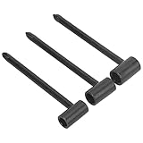 3PCS Gitarre Halsstab Schlüssel, Eisen Stange Inbusschlüssel Gitarre Hals Einstellung Werkzeug 7MM 8MM 6,35 MM (Schwarz 6,35 mm + 7 mm + 8 mm, drei Sätze)