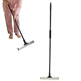 Teppichrechen – 50-Zoll-Gummibesen mit verstellbarem Langen, Katzenhaarentferner | Hundehaarentferner-Werkzeugset für Erwachsene, Sofas, Teppiche, Fußmatten, Möbel