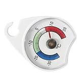 Ipetboom Digital Kühlschrankthermometer mit Großem Display Wasserdichtes Kunststoffgehäuse Langlebig und Präzise Temperaturanzeige für Kühl und Gefrierschrank für Haushalt und Supermarkt