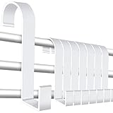 Caianwin 6 Stück Handtuchhalter Heizkörper Schwarz Heizkörperhaken S Haken Mehrzweckhaken für Badezimmer, Küche (12)