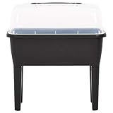 Hochbeet aus 100% PP (Polypropylen) 77x38,7x82 cm - Langlebiges Gartenbeet für Gemüse, Kräuter & Blumen - Ideal für kleine Gärten & Balkone