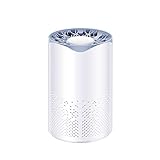 Luftreiniger, 50M?/h Geräuscharmer Luftreiniger, Tragbarer Heimluftreiniger, 360-Grad-Lufteinlass und -auslass-Luftreiniger, 3-stufiges Filtersystem, Desktop-Luftreiniger für Schlafzimmer, Büro