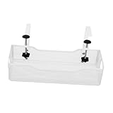 SHOWERORO Kabelmanagement Halterung unter Schreibtisch Verstellbar Kabelkorb aus Kompakt und Platzsparend für Kabel Adapter und Steckdosen Einfache Montage ohne Bohren für Büro und Zuhause