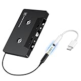 Kitgody Kassettenadapter für Autoradio mit Type-C zu 3,5-mm AUX Adapter, Kompatibel mit Google, Samsung, Xiaomi, Huawei und Allen Type-C Geräten