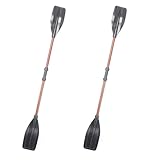 Ruderpaar für Boote – Paddel mit geteiltem Schaft, robuste Konstruktion | Rutschfestes Griffdesign, schlagfeste Schaufelenden, Größen 128 cm und 155 cm mit Verriegelungssystem zur Steuerung des Wasser