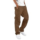 Generisch Herren Chino Hose Lässige, Lockere Passform Herren Hosen Mit Gummizug Anzughose Herren Schwarz Gut Passend Winter Hosen Herren Tactical Hose Herren