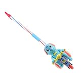 FRCOLOR Lauflernwagen Hund mit Musik und Licht Höhenverstellbar Fördert Motorik und Gehfähigkeit Interaktives Lauflernhilfe für Kleinkinder Blau