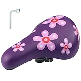 WEEROCK Kinder-Fahrradsitz, Kinder-Fahrradsitz für 35,6 cm, 40,6 cm, 45,7 cm, 50,8 cm, 61 cm, Kinderfahrrad-Ersatzsattel für Jungen und Mädchen, Lila