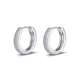 ALEXCRAFT Creolen Ohrringe Silber 925 Klein für Damen Herren Hypoallergen Huggie Silver Hoop Earrings