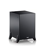 Teufel T 8 Subwoofer Aktiv-Subwoofer der High End-Klasse, als Frontfire- oder Downfire-Subwoofer Musik Heimkino Schwarz