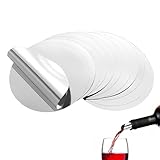 20 Stück Wein Ausgießer, Weinausgießer Plättchen, Weineinschenker, Einschenkhilfe, Wein Einschenkhilfe Tropffre, Für Weinflaschen Party Geburtstag Hochzeit