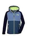 killtec Jungen Softshelljacke/Outdoorjacke mit Kapuze KOS 137 BYS SFTSHLL JCKT, dunkel denim, 140, 42999-000