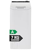 Haier Toplader Waschmaschine I Waschmaschine 40 cm breit mit 7kg Trommel, A-Effizienz, 1.400 U/Min. & Inverter-Motor I THASNQ476TM5-84 Waschmaschine schmal inkl. Wi-Fi, Dampffunktion & Mengenautomatik