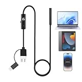 Endoskopkamera mit Licht, Inspektionskamera mit Licht | Scope -Kamera mit Licht - IP67 wasserdichtes USB -Boorscope -Inspektionsinstrument für die Sanierungsanalkanäle Industriegeräte Home Mechanical