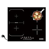 KB ELEMENTS Kochfeld mit Stecker - Kochfeld 60 cm, Induktionskochfeld 220 Volt, Induktionskochfeld autark 60cm, Flexzone, 3500W, 9 Leistungsstufen, Autark, Warmhaltefunktion, ELK110PF
