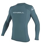 O'Neill Wetsuits Herren Basic Skins L/S Rash Guard T-Shirt, Dusty Blue, XS