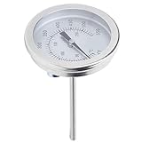 Ofenthermometer, 50–550 ℉ 5/16 UNC Edelstahl-Grillgrill-Zeiger, Bimetall-Thermometer, Grillwerkzeuge Für Ofensonde, Fleisch, Schaum, Grill, Kochen, Schokolade, Wasser