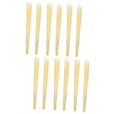 VICASKY 12 Stück Aromatherapie Ohrenkerzen aus Natürlichem Bienenwachs mit Beruhigendem Bergamotte duft zur Reinigung und Linderung von Ohrenschmalz bei Verstopften Ohren und